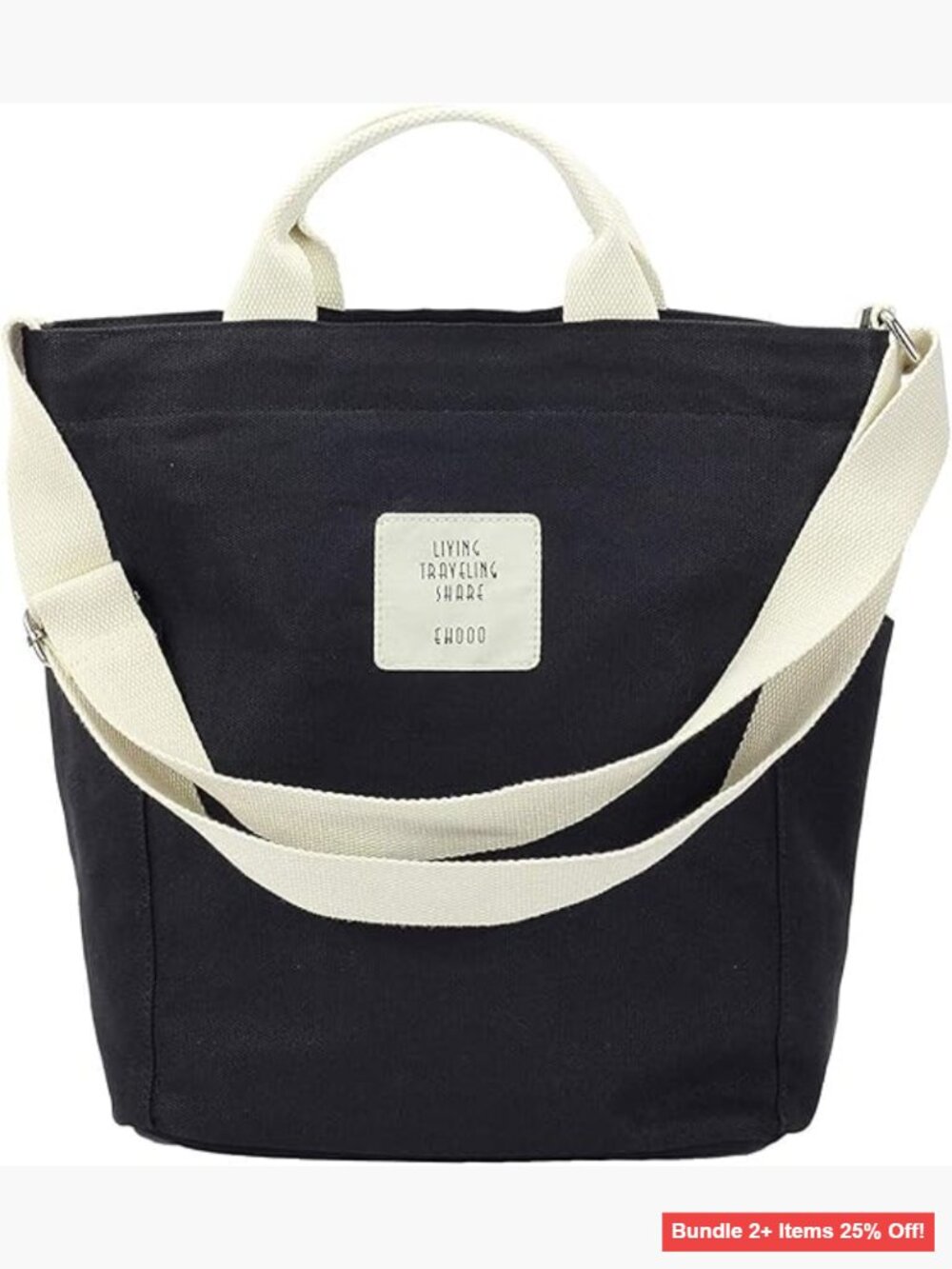 Large Canvas Hobo Shoulder Bag Crossbody Messenger Tote Travel Purse